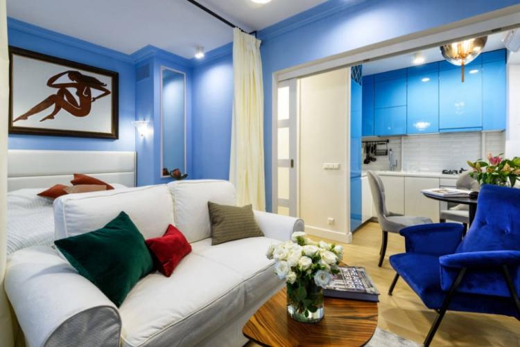 Design d'intérieur d'un studio - photos d'intérieurs réels