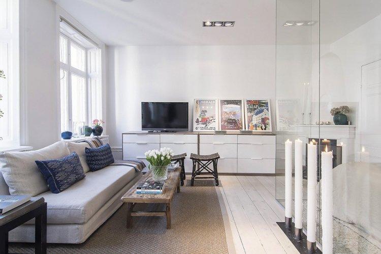 Studio classique de Stockholm - Design d'appartement de style scandinave