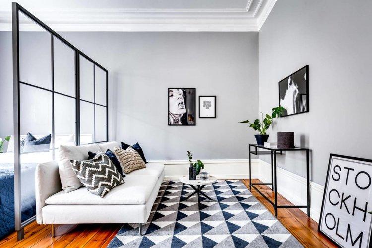 Accent sur le sol - Design d'appartement de style scandinave