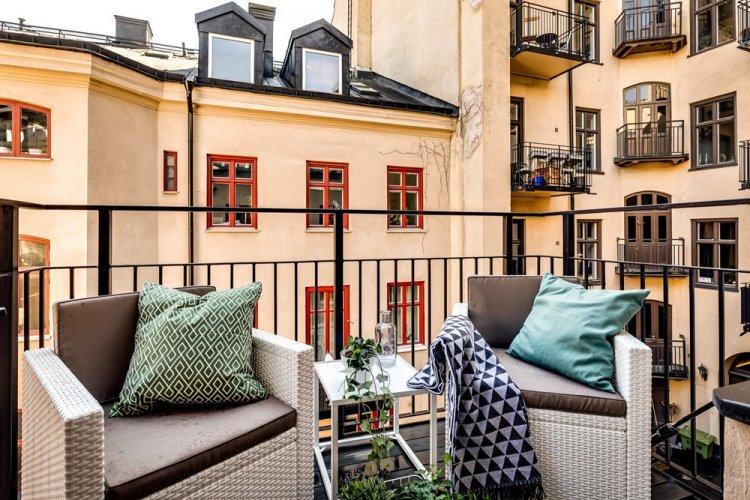 Accent sur le sol - Design d'appartement de style scandinave