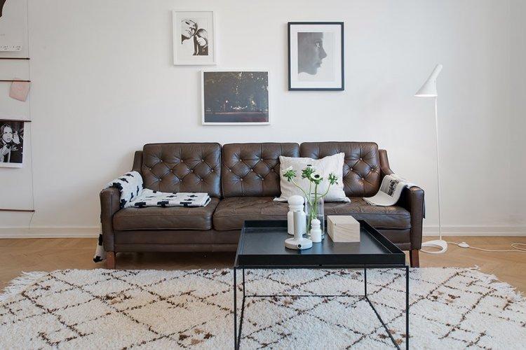 Appartement scandinave blanc comme neige - Design d'appartement de style scandinave