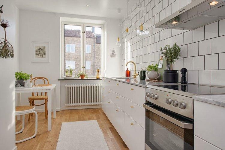 Appartement scandinave blanc comme neige - Design d'appartement de style scandinave