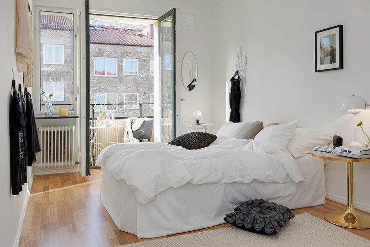Appartement scandinave blanc comme neige - Design d'appartement de style scandinave