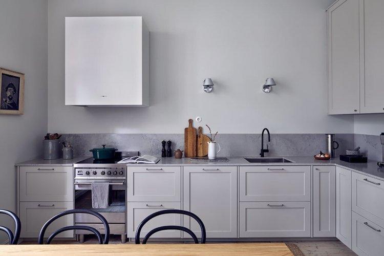 Appartement scandinave Toutes les nuances de gris - Design d'appartement de style scandinave