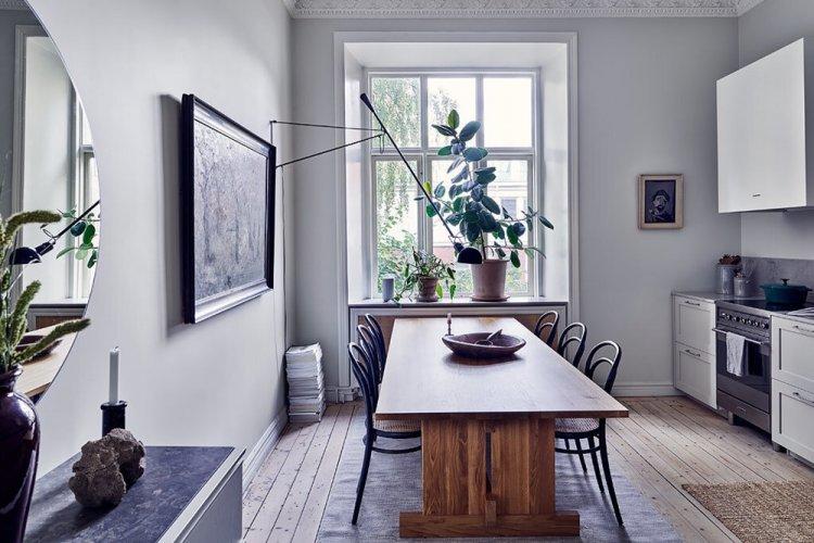 Appartement scandinave Toutes les nuances de gris - Design d'appartement de style scandinave