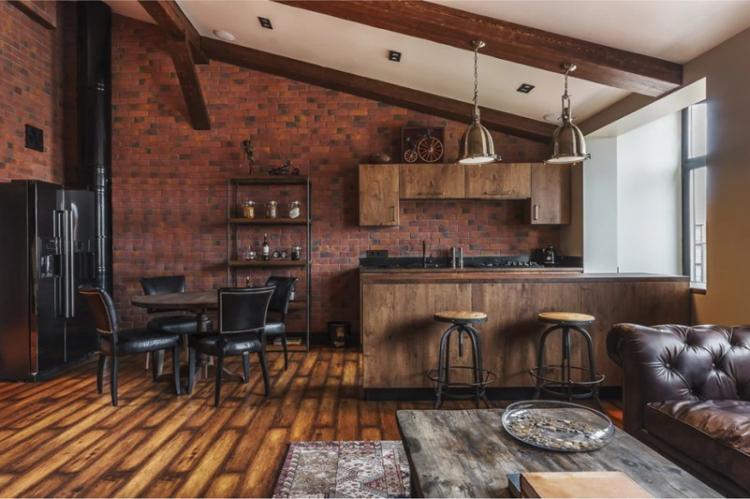 Tons bruns - Couleurs pour la conception d'appartements de style loft