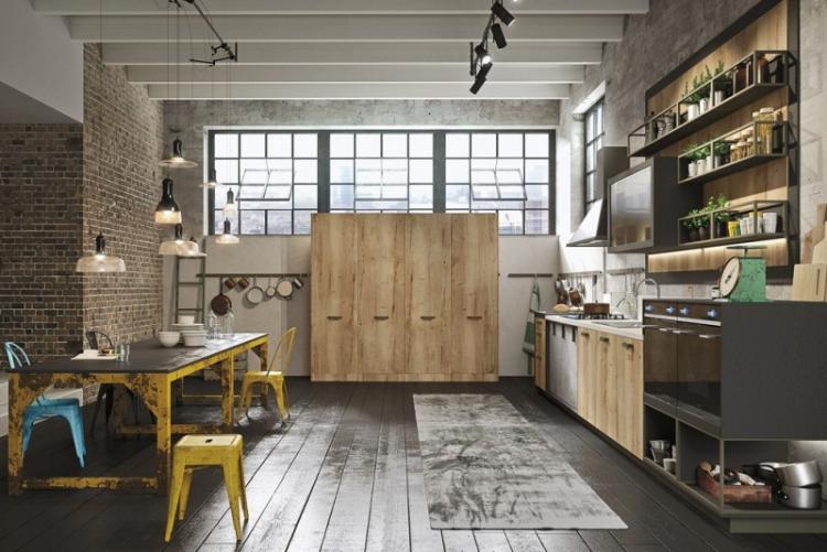 Cuisine - Conception d'appartement de style loft