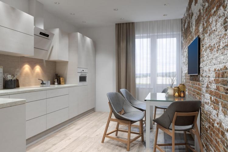 Cuisine - Appartement design dans le style du minimalisme