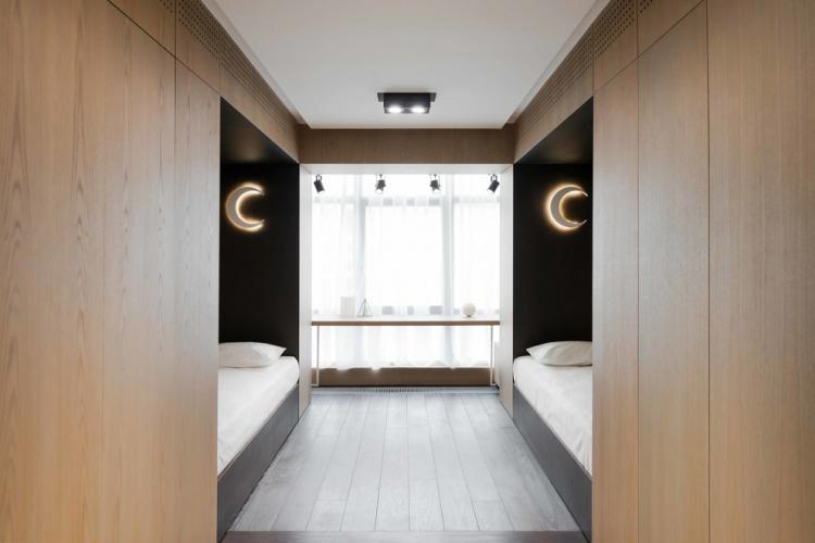 Chambre d'enfants - Conception d'un appartement dans le style du minimalisme