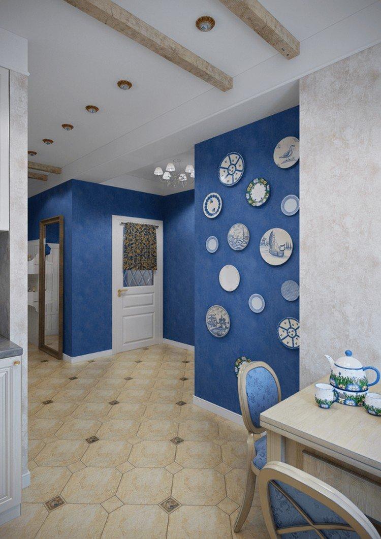 Provence lumineuse dans un appartement de deux pièces - Conception d'appartement de style provençal