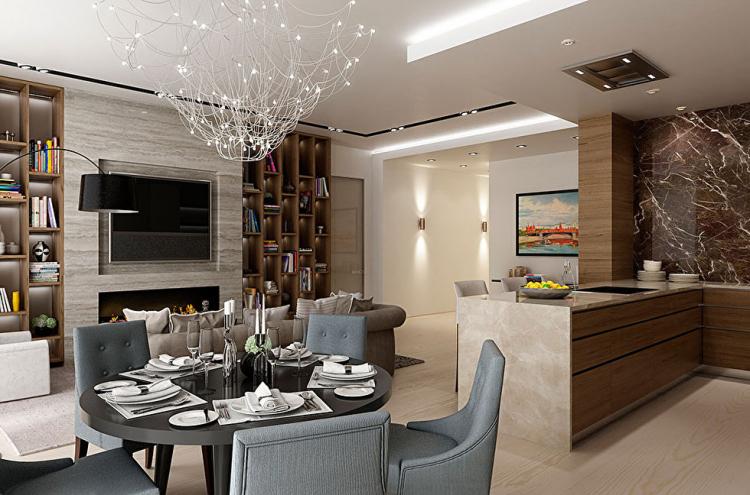 Conception d'appartement dans ZhK Literator