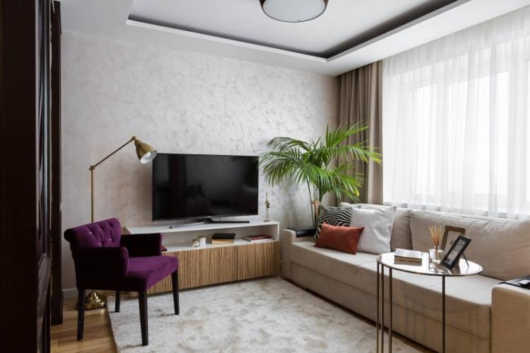 Conception originale de plafond - Conception d'un petit salon