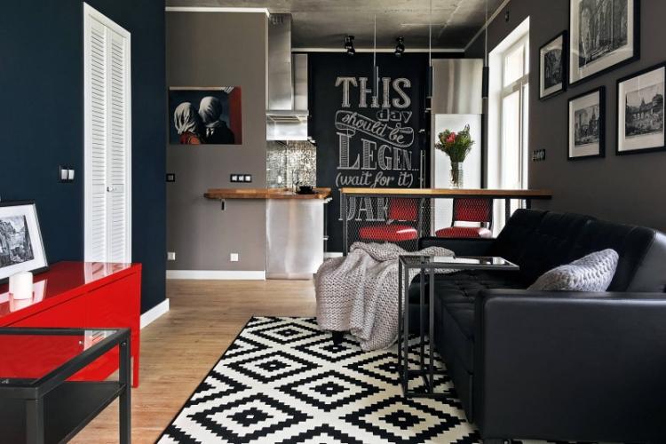 Conception d'un petit salon - photos d'intérieurs réels