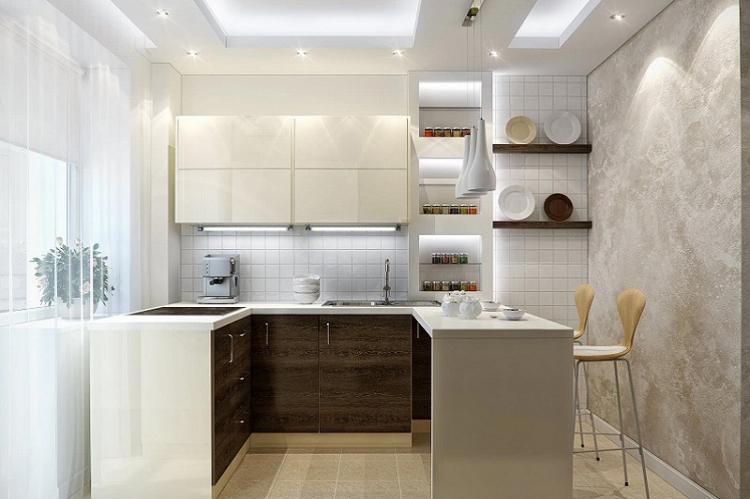 Éclairage à plusieurs niveaux - Conception d'une petite cuisine