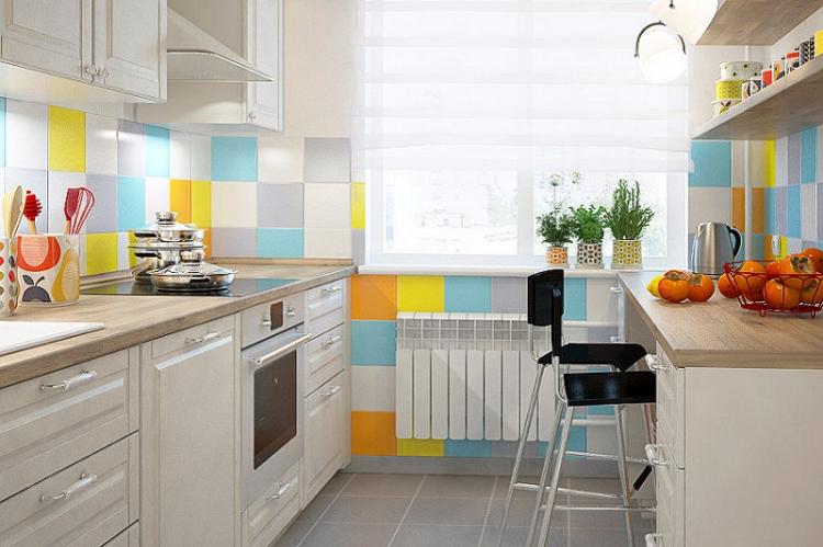 Conception de petite cuisine - photos de vrais intérieurs