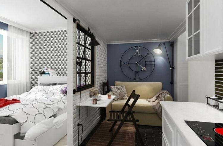 Conception de petit appartement - photos d'intérieurs réels