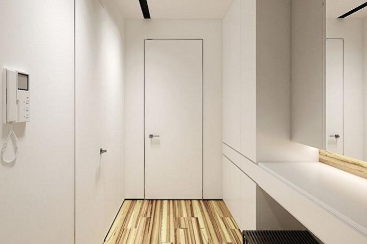 Choisissez des styles minimalistes - Design de petit couloir