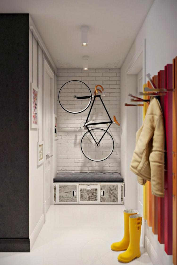 Conception d'un petit couloir - photos d'intérieurs réels