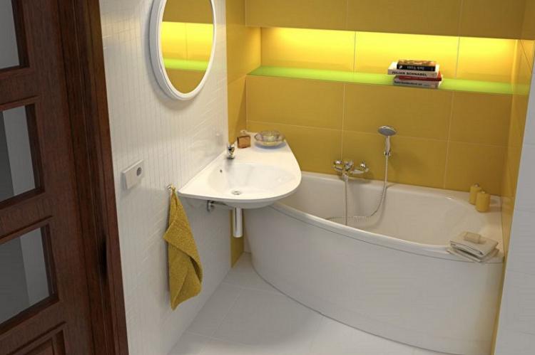 Conception de petite salle de bain - photos de vrais intérieurs