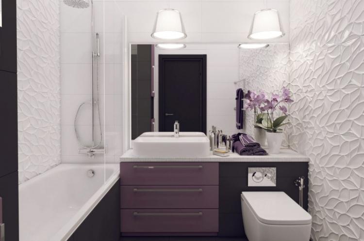 Conception de petite salle de bain - photos de vrais intérieurs