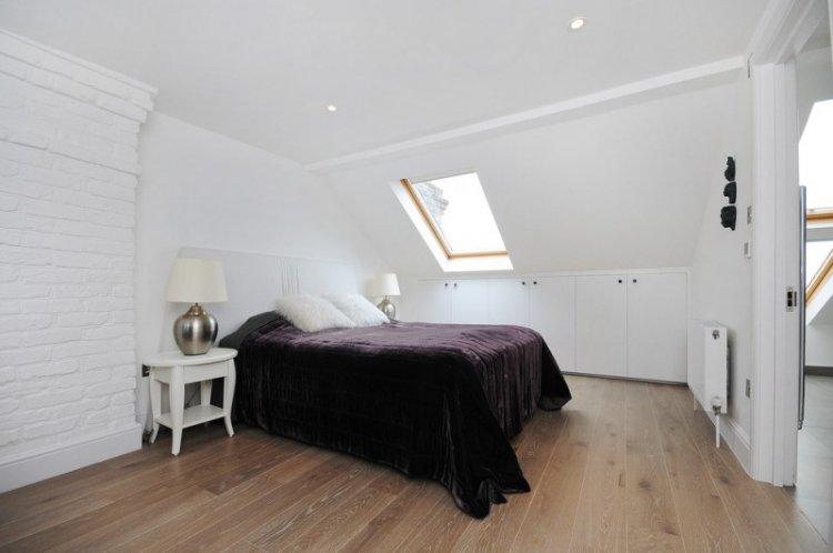 Conception de chambre mansardée - photo