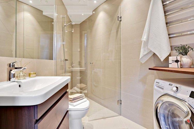 Contrastes et miroirs pour 33 m² à Göteborg - Conception d'un studio 33 m²