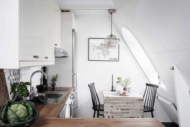 Aménagement des combles 33 m² à Stockholm - Conception d'un studio 33 m²