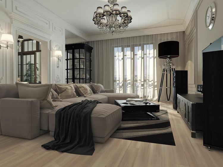 Conception d'un appartement d'une pièce de 40 m². - Photo