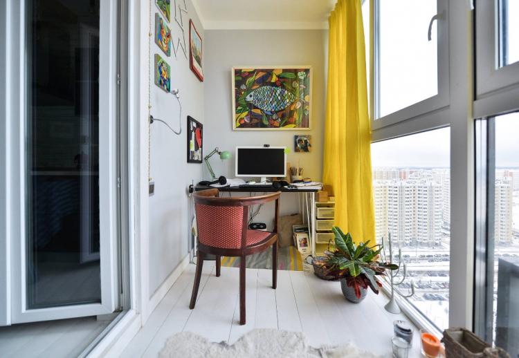 Conception d'un appartement d'une pièce de 40 m². - Photo