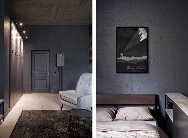 Exquisite Moscow Loft - Conception d'un appartement d'une pièce