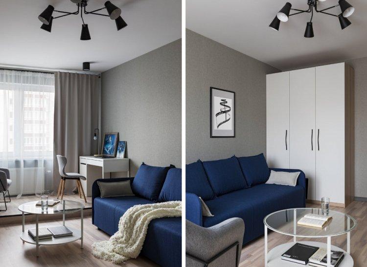 Budget Contemporain à Minsk - Conception d'un appartement d'une pièce