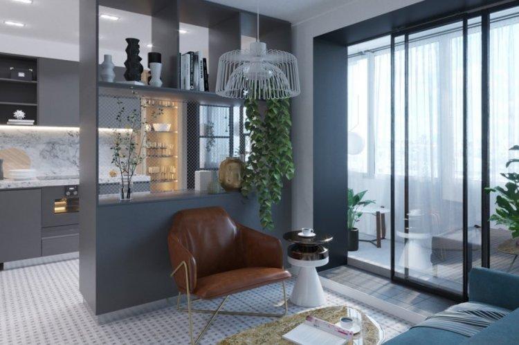 Confort froid dans un appartement d'une pièce - Conception d'un appartement d'une pièce