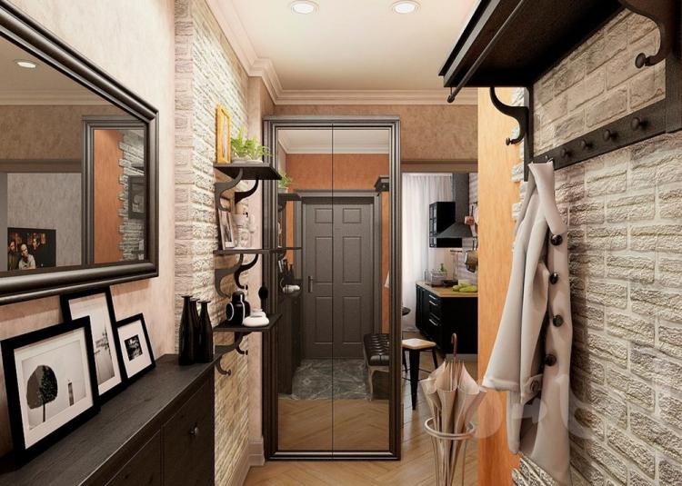 Couloir dans le style grunge - Interior Design 2019