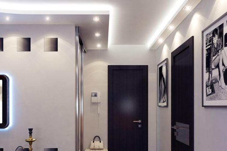 Éclairage et éclairage - Conception du couloir à Khrouchtchev