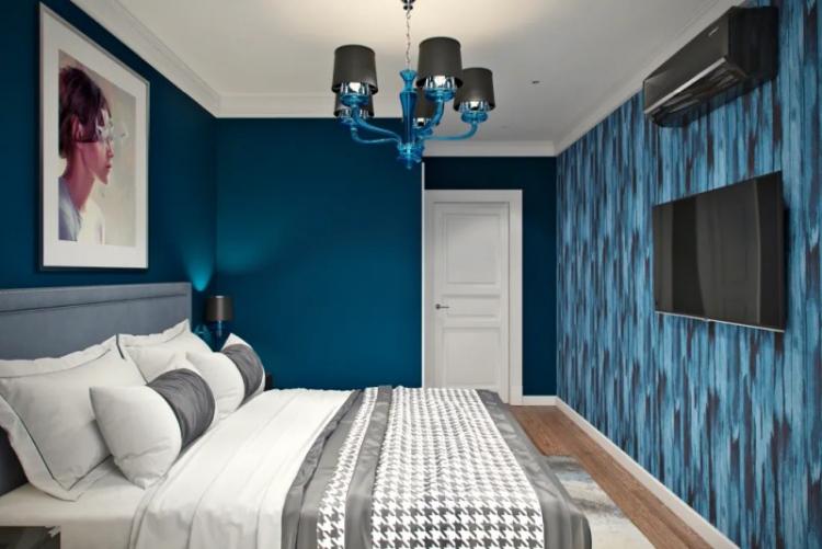 Chambre bleue 10 m² - Design d'intérieur