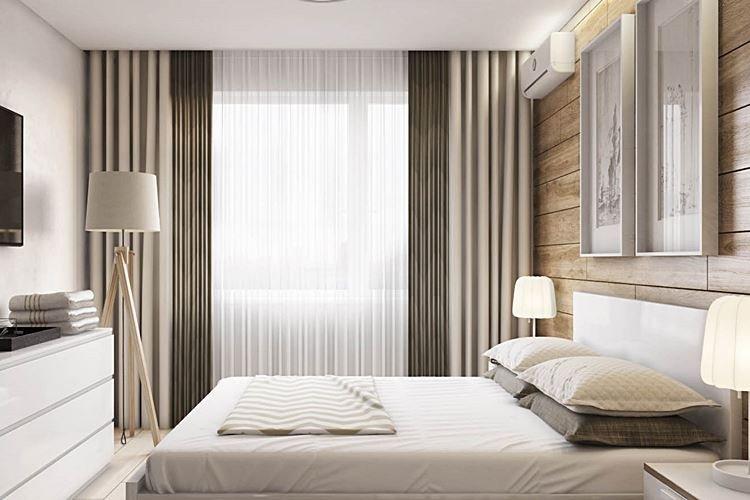 Conception de chambre beige 2021