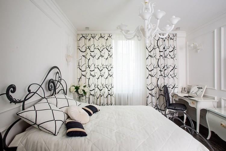 Chambre blanche 9 m² - Design d'intérieur