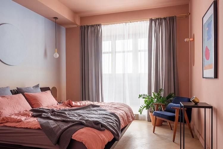 Chambre rose 9 m² - Design d'intérieur