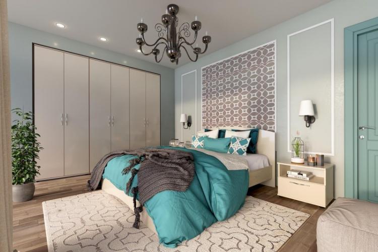 Chambre dans un style classique - photo de design d'intérieur