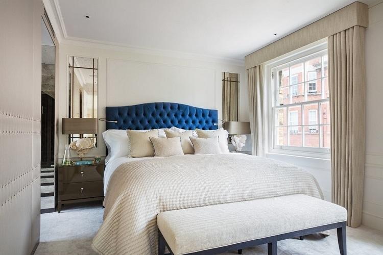 Chambre étroite - photo de design d'intérieur