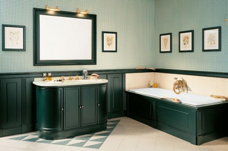 Salle de bain verte - Design d'intérieur 2019