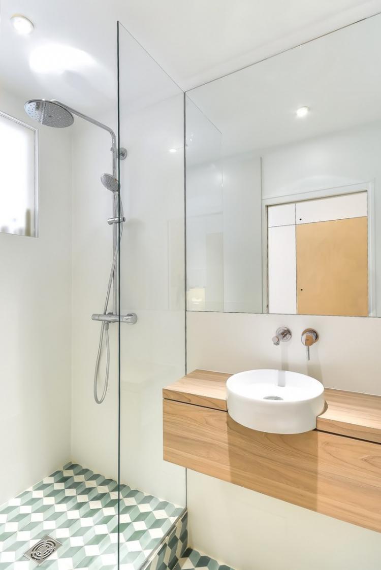 Design d'intérieur de salle de bain 3 m². - des photos de vrais intérieurs