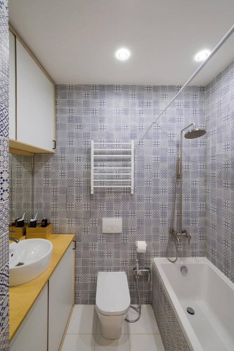 Design d'intérieur de salle de bain 4 m² - des photos de vrais intérieurs