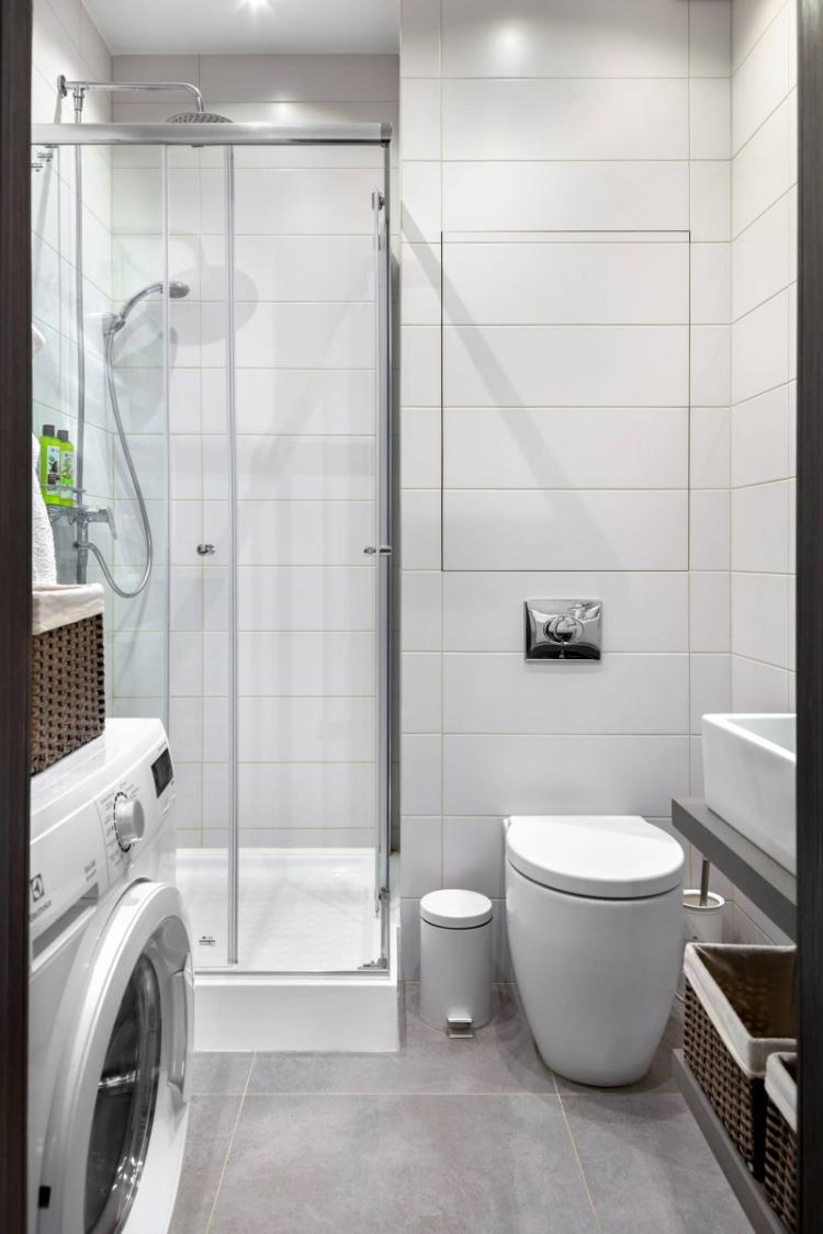 Design d'intérieur de salle de bain 4 m² - des photos de vrais intérieurs