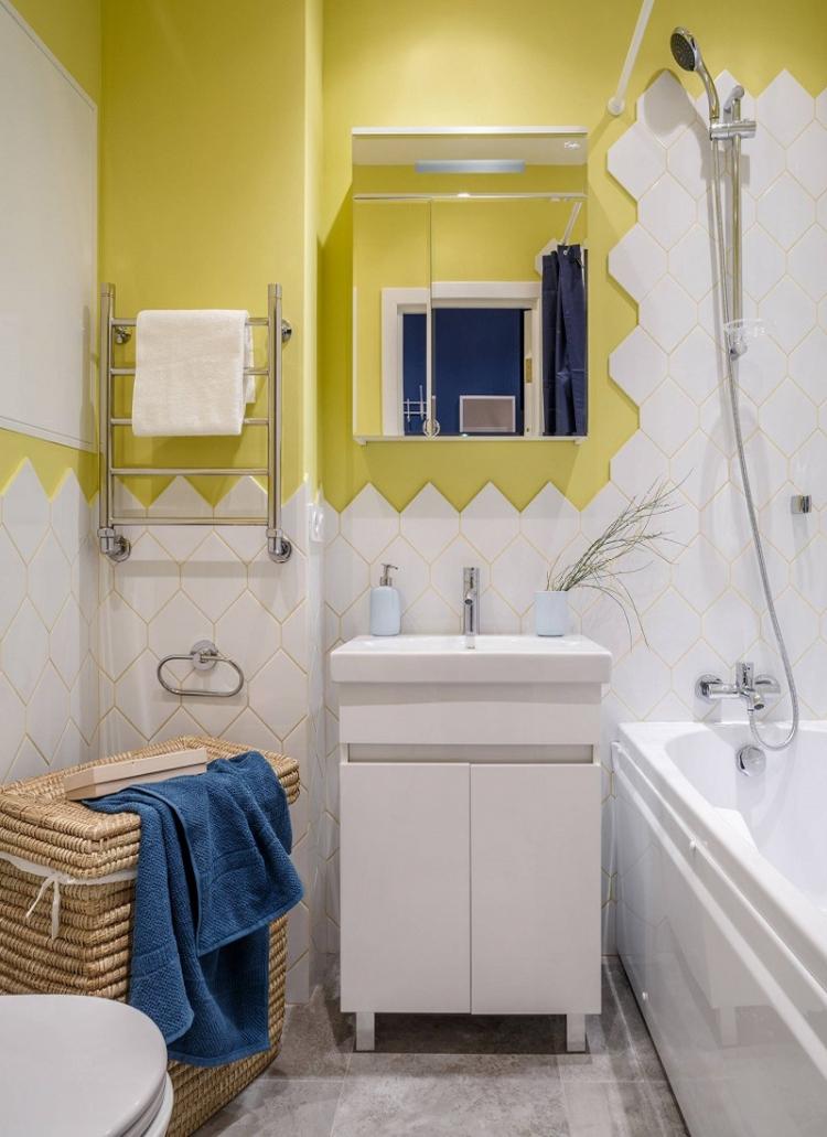 Design d'intérieur de salle de bain 4 m² - des photos de vrais intérieurs
