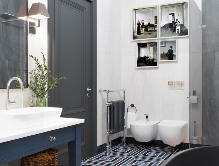 Design de salle de bain Nuances de gris