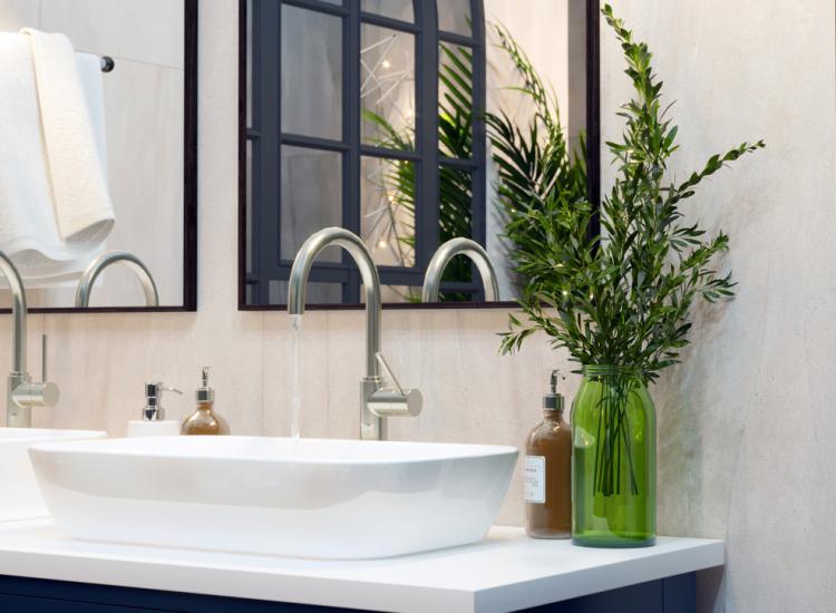 Design de salle de bain Nuances de gris