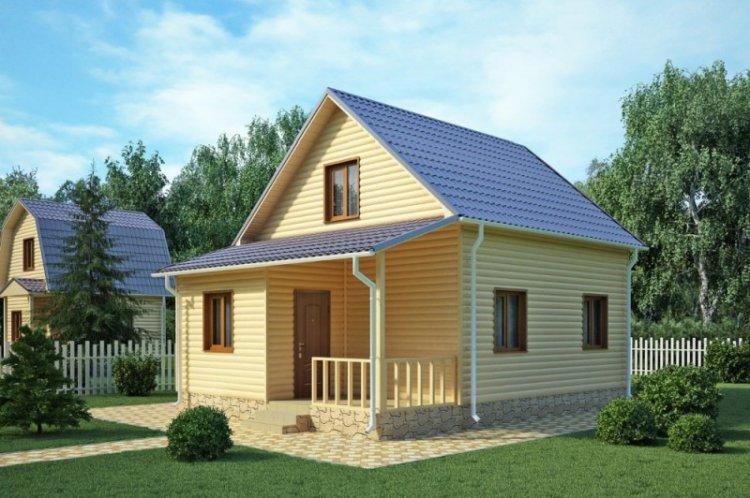 Maison 6 par 6 avec un grenier - projets et photos