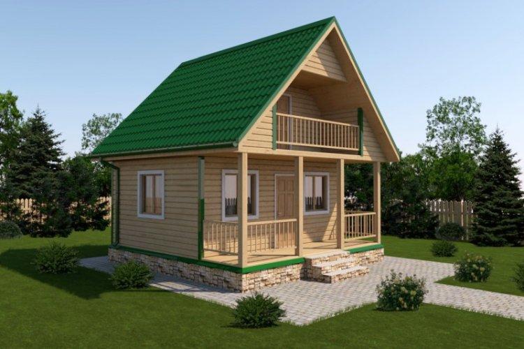 Maison 6 par 6 avec un grenier - projets et photos