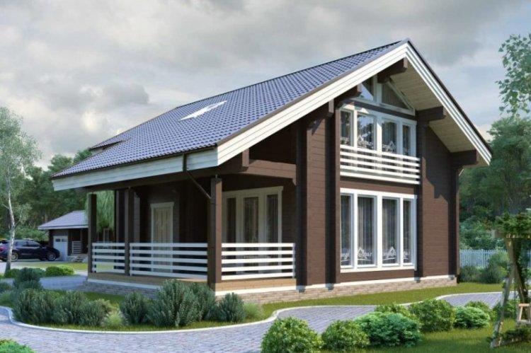 Maison d'un bar avec un grenier - projets et photos